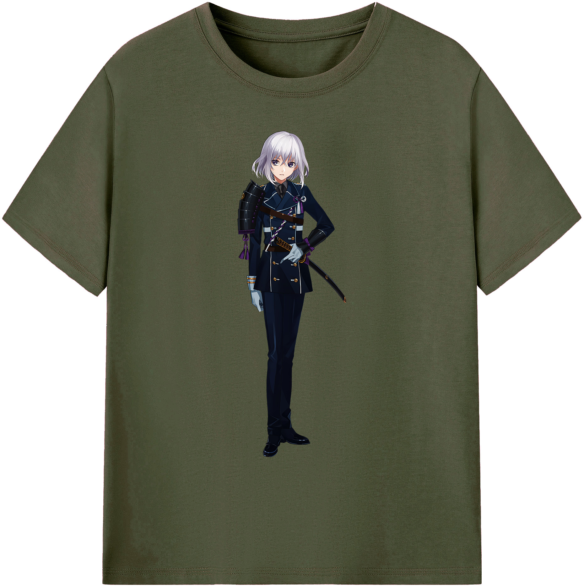 （画像用） 刀剣乱舞 Touken Ranbu 綿100％ メンズ半袖Tシャツ｜肌触りやわらか＆通気性